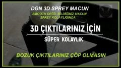 3d  Yüzeysel Düzeltici Abs /  Pla /  Petg / 3D Sprey Macun 400 ml 1 ADET